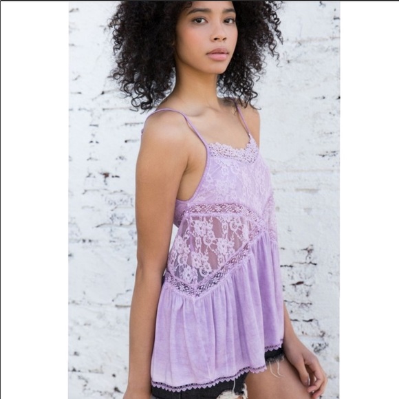 “The Iris” Purple Lace Tank Top - Picture 2 of 7